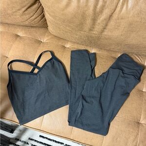 Stylish Gray Activewear Set